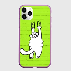Чехол для iPhone 11 Pro матовый Simon's cat 3