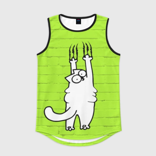 Мужская спортивная майка 3D Simon's cat 3