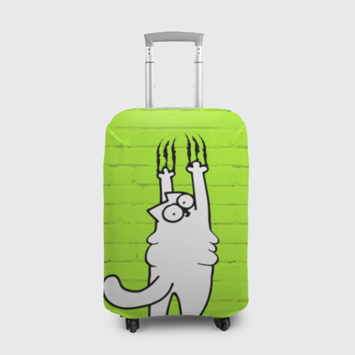 Чехол для чемодана с принтом Simon's cat 3, вид спереди №1