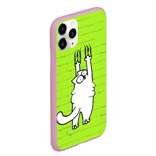 Чехол для iPhone 11 Pro Max матовый Simon's cat 3, цвет розовый - фото 3