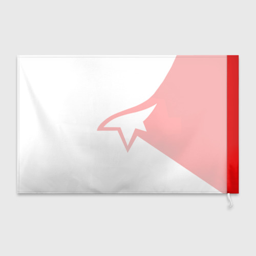 Флаг 3D Mirror's Edge - лого игры про паркур - фото 2