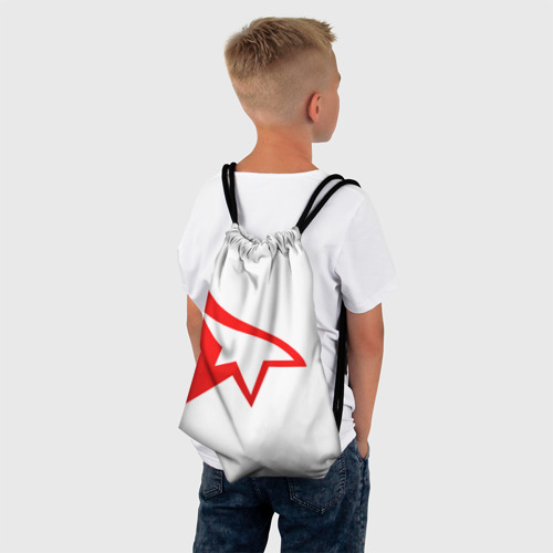Рюкзак-мешок 3D Mirror's Edge - лого игры про паркур - фото 4