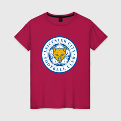 Женская футболка хлопок Лестер Сити