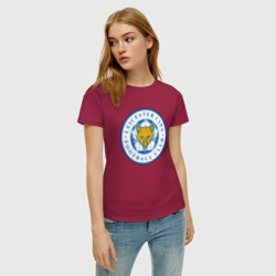 Женская футболка хлопок Лестер Сити - фото 2