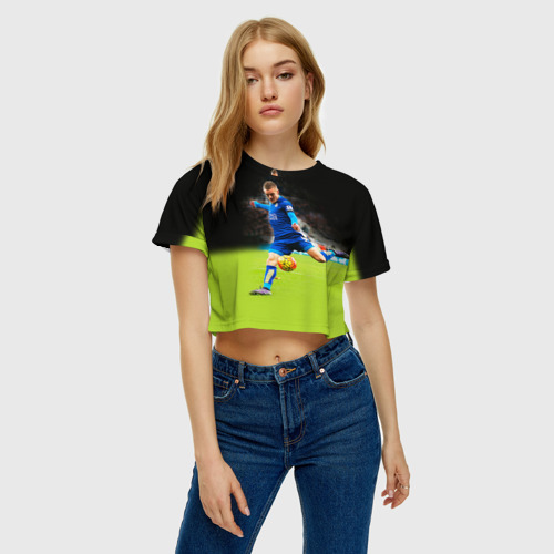 Женская футболка Crop-top 3D Джейми Варди, цвет 3D печать - фото 3