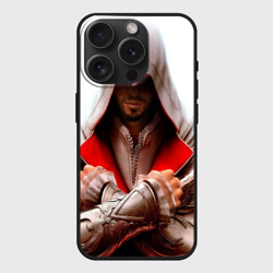 Чехол силиконовый для Apple iPhone 15 Pro матовый Ассасин
