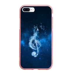Чехол для iPhone 7Plus/8 Plus матовый Космическая музыка