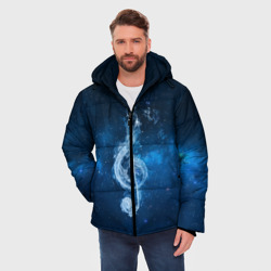 Мужская зимняя куртка 3D Космическая музыка - фото 2