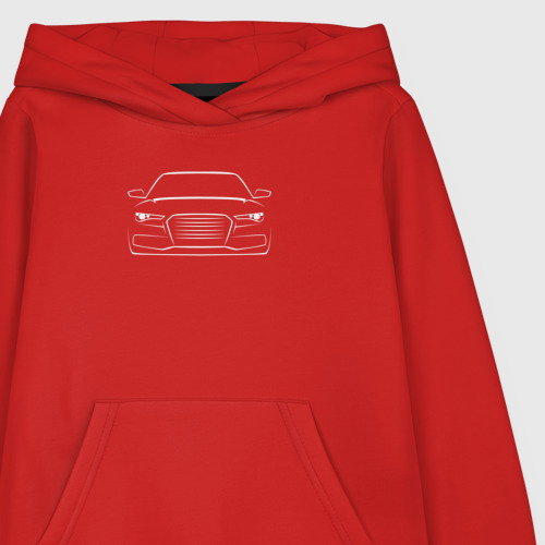 Детская толстовка хлопок Audi, цвет красный - фото 3