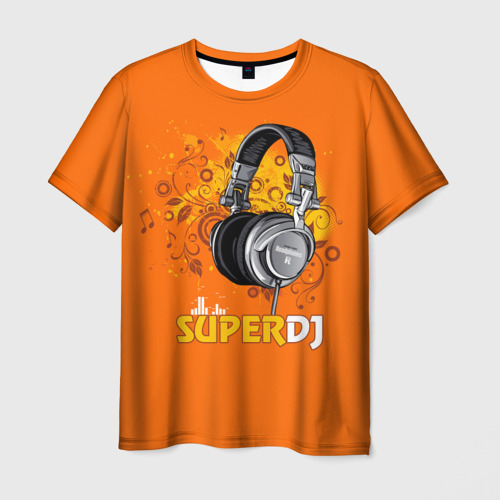 Мужская Футболка Super DJ (3D)