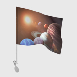 Флаг для автомобиля Планеты солнечной системы