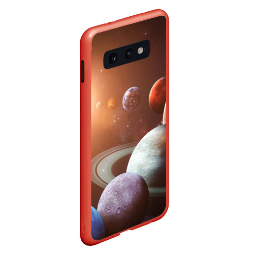 Чехол для Samsung S10E с принтом Планеты солнечной системы, вид сбоку #3