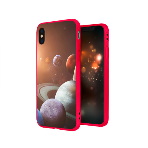 Чехол для Apple iPhone X силиконовый матовый Планеты солнечной системы Фото 01 Чехол для Apple iPhone X силиконовый матовый Планеты солнечной системы Фото 01