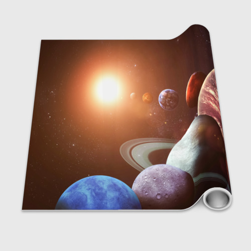 Бумага для упаковки 3D Планеты солнечной системы - фото 2