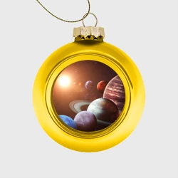 Ёлочный шар стеклянный/пластиковый Планеты солнечной системы