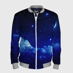 Мужской бомбер 3D Звёздное небо