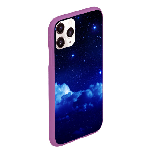 Чехол для iPhone 11 Pro Max матовый Звёздное небо, цвет фиолетовый - фото 3