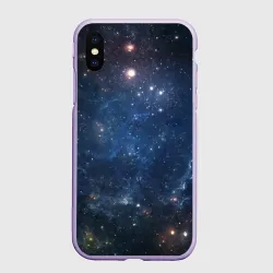 Чехол для iPhone XS Max матовый Космос