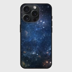 Чехол силиконовый для Apple iPhone 15 Pro Мax матовый Космос