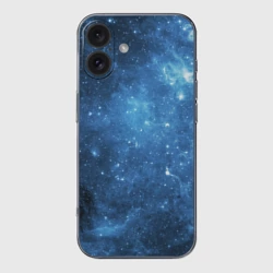 Чехол для iPhone 16 силиконовый с защитой камеры Космос