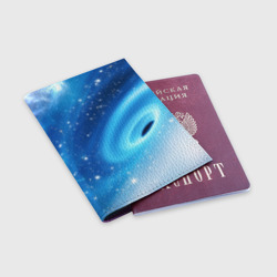 Обложка для паспорта матовая кожа Неизведанная галактика - фото 2