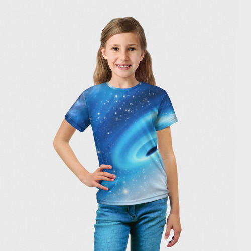 Детская футболка 3D Неизведанная галактика, цвет 3D печать - фото 5