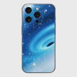 Чехол для iPhone 15 Pro Max силиконовый с защитой камеры Неизведанная галактика