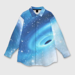 Мужская рубашка oversize 3D Неизведанная галактика