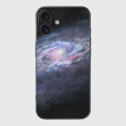 Чехол для iPhone 16 силиконовый с защитой камеры Млечный путь
