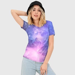 Женская футболка 3D Slim Галактика - фото 2