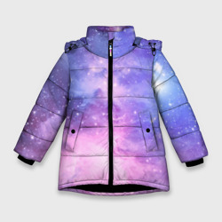 Зимняя куртка для девочек 3D Галактика