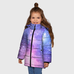 Зимняя куртка для девочек 3D Галактика - фото 2