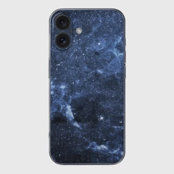 Чехол для iPhone 16 силиконовый с защитой камеры Безмолвный космос