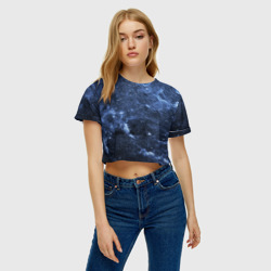 Женская футболка Crop-top 3D Безмолвный космос - фото 2