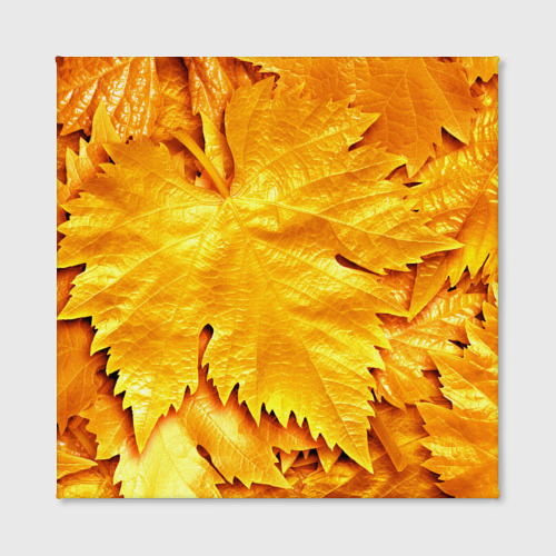Холст квадратный Золотая осень, цвет 3D печать - фото 2