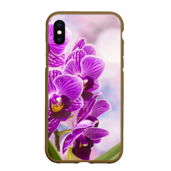 Чехол для iPhone XS Max матовый Божественная орхидея