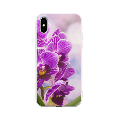 Чехол для Apple iPhone X силиконовый матовый Божественная орхидея Фото 01 Чехол для Apple iPhone X силиконовый матовый Божественная орхидея Фото 01