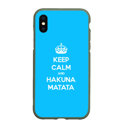 Чехол для iPhone XS Max матовый Hakuna matata