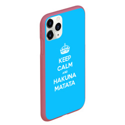 Чехол для iPhone 11 Pro Max матовый Hakuna matata - фото 2