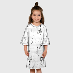 Детское платье 3D Ноты - фото 2