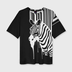 Зебра – Женская футболка oversize 3D с принтом купить со скидкой в -50%