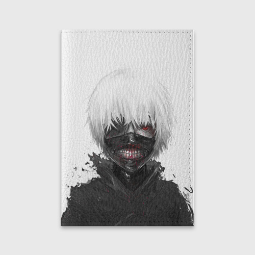 Обложка для паспорта матовая кожа Tokyo Ghoul, цвет черный