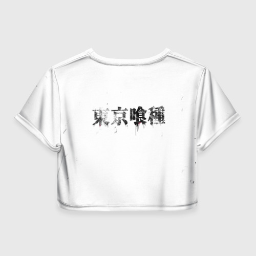 Женская футболка Crop-top 3D Tokyo Ghoul, цвет 3D печать - фото 2