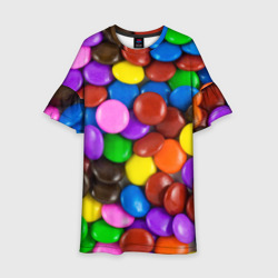 Детское платье 3D Цветные конфетки