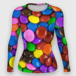 Женский рашгард 3D Цветные конфетки