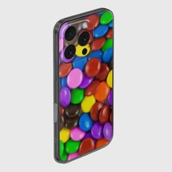Чехол для iPhone 16 Pro силиконовый с защитой камеры Цветные конфетки - фото 2