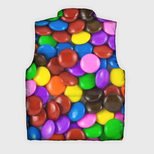 Мужской жилет утепленный 3D Цветные конфетки, цвет красный - фото 2