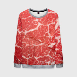Мужской свитшот 3D Кусок мяса