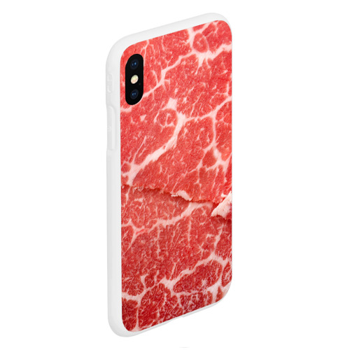 Чехол для iPhone XS Max матовый Кусок мяса - фото 3