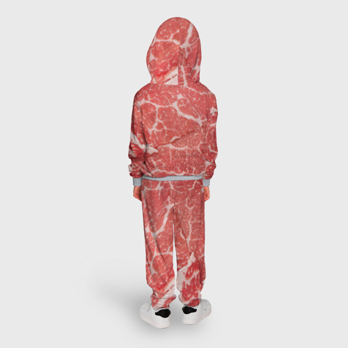 Детский костюм с толстовкой 3D Кусок мяса, цвет меланж - фото 4